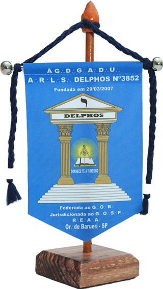 Mini-Estandarte da Loja Manica Delphos n 3852